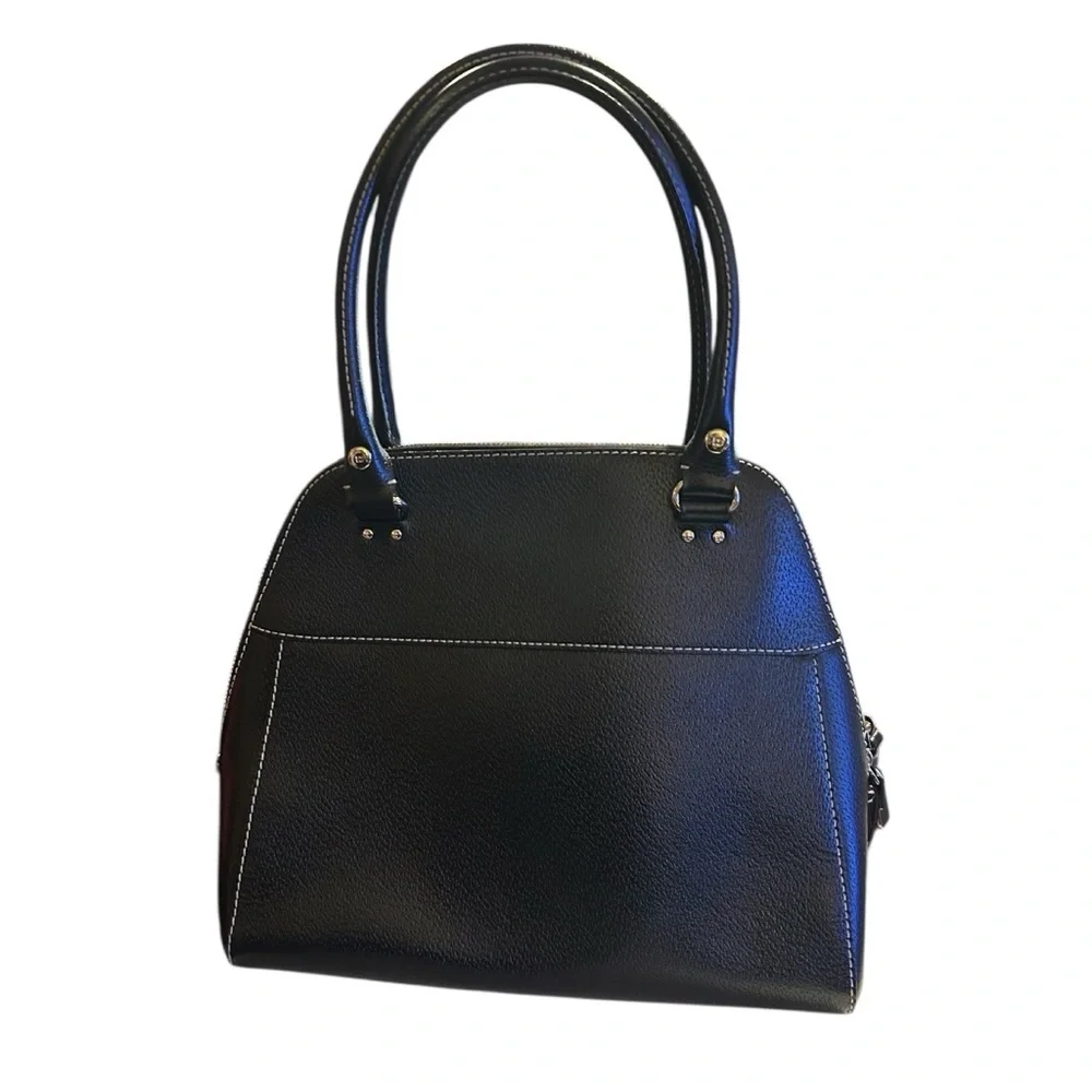 Kate Spade New York Wellesley Maeda Black Pebbled Leather Satchel NWOT